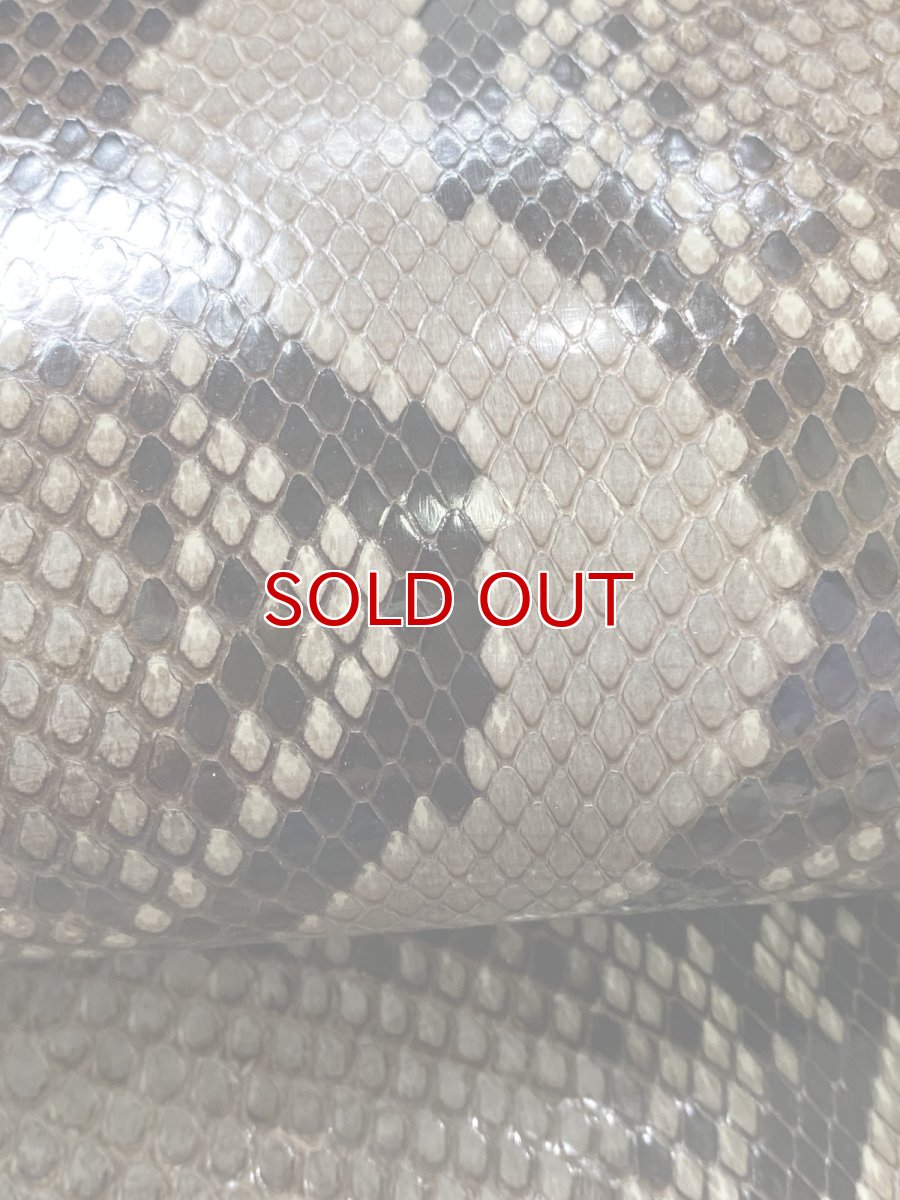 画像5: ダイヤモンドパイソン　ヘビ革　ナチュラル  F/C　340cm　蛇革　エキゾチックレザー (5)