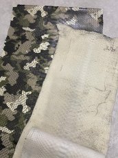 画像3: ダイヤモンドパイソン　ヘビ革　迷彩  B/C　380cm　蛇革　エキゾチックレザー (3)