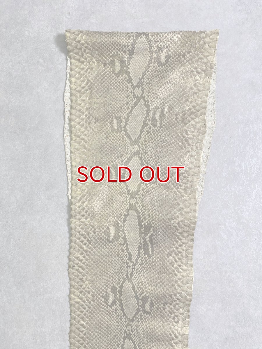 画像5: パイソン　ゴールド柄あり F/C　240cm　ヘビ革　蛇革　エキゾチックレザー (5)