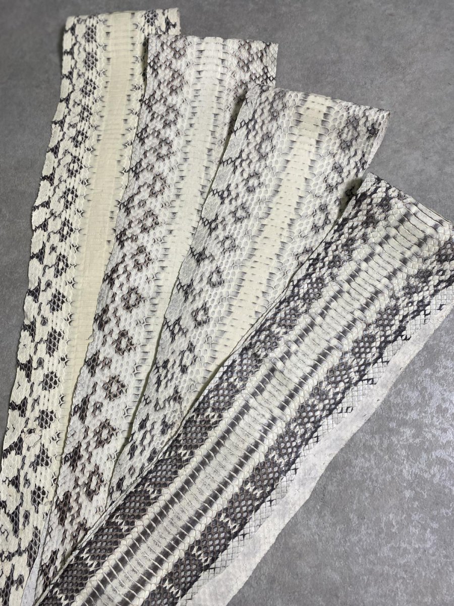 画像2: ヘビ革　ミズヘビ　ナチュラル　 (2)