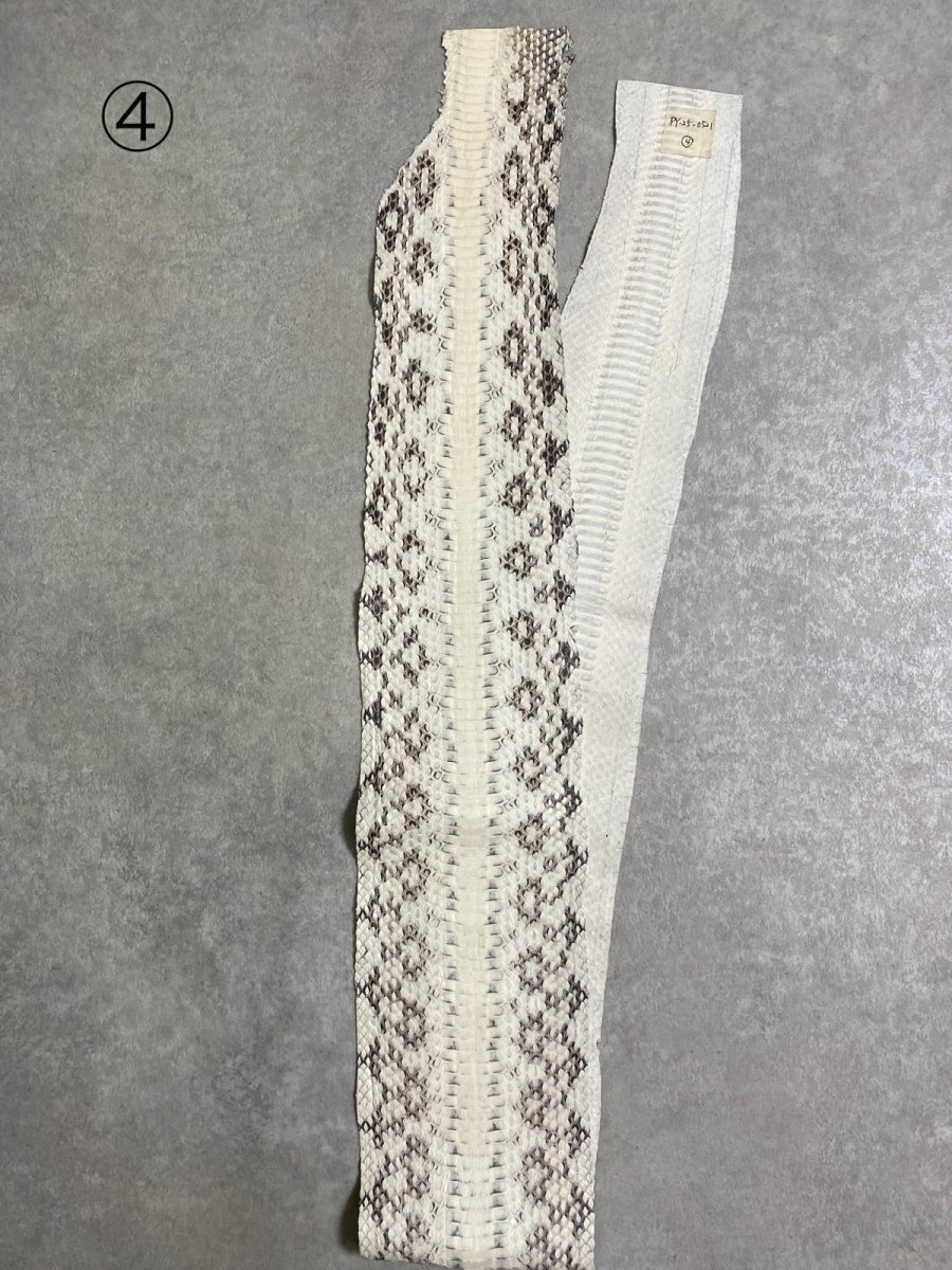 画像9: ヘビ革　ミズヘビ　ナチュラル　 (9)