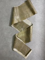 画像1: ダイヤモンドパイソン　ゴールド吟スリ　370cm　ヘビ革 (1)