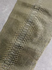 画像3: ダイヤモンドパイソン　ゴールド吟スリ　274cm　ヘビ革 (3)