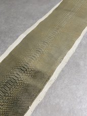 画像5: ダイヤモンドパイソン　ゴールド吟スリ　274cm　ヘビ革 (5)