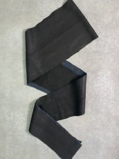 画像1: ダイヤモンドパイソン　ヘビ革　マットブラック  B/C 342cm　蛇革　エキゾチックレザー (1)