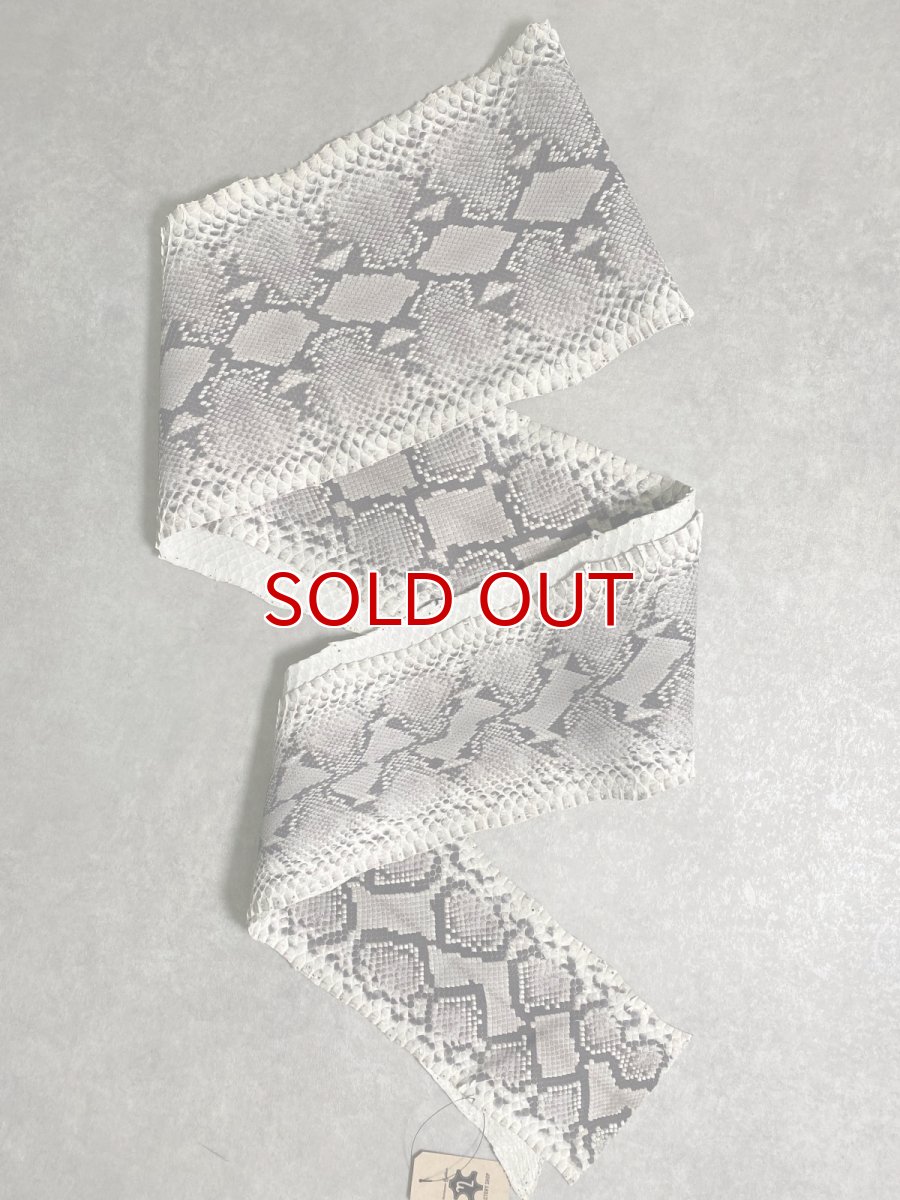 画像1: ダイヤモンドパイソン　ヘビ革　ナチュラル　ツヤなし  F/C　372cm　蛇革　エキゾチックレザー (1)