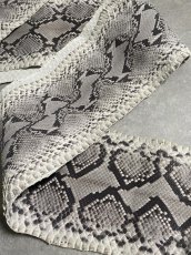 画像5: ダイヤモンドパイソン　ヘビ革　ナチュラル　ツヤなし  F/C　372cm　蛇革　エキゾチックレザー (5)