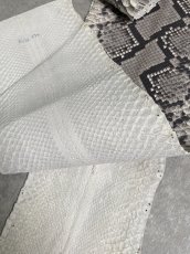 画像7: ダイヤモンドパイソン　ヘビ革　ナチュラル　ツヤなし  F/C　372cm　蛇革　エキゾチックレザー (7)
