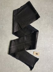 画像1: ダイヤモンドパイソン　ヘビ革　マットブラック  B/C　350cm　蛇革　エキゾチックレザー (1)