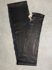 画像2: ダイヤモンドパイソン　ヘビ革　マットブラック  B/C　350cm　蛇革　エキゾチックレザー (2)