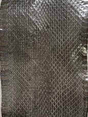 画像1: コブラ革　グレー　85cm　ヘビ革　蛇革　スネーク (1)