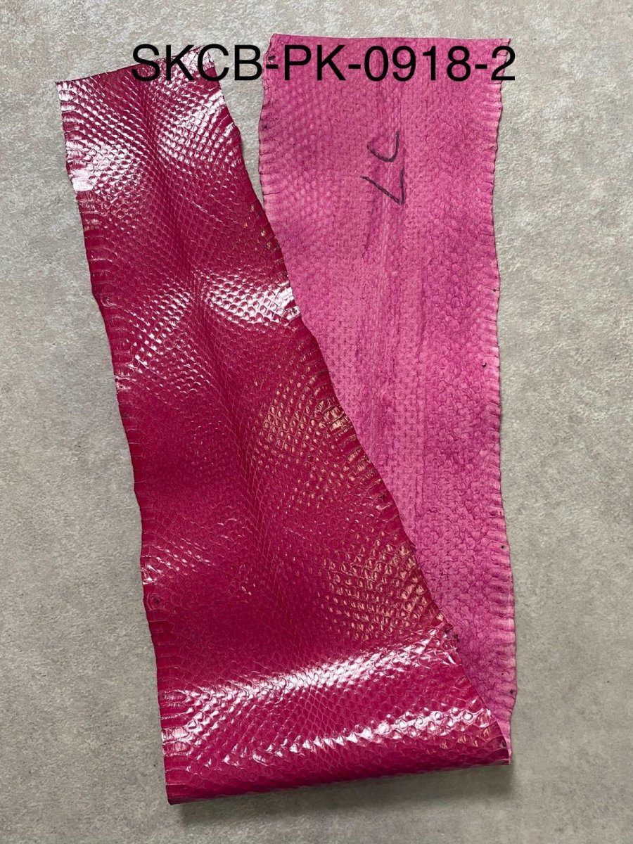 画像3: コブラ　ピンク　蛇革　ヘビ革　スネーク (3)