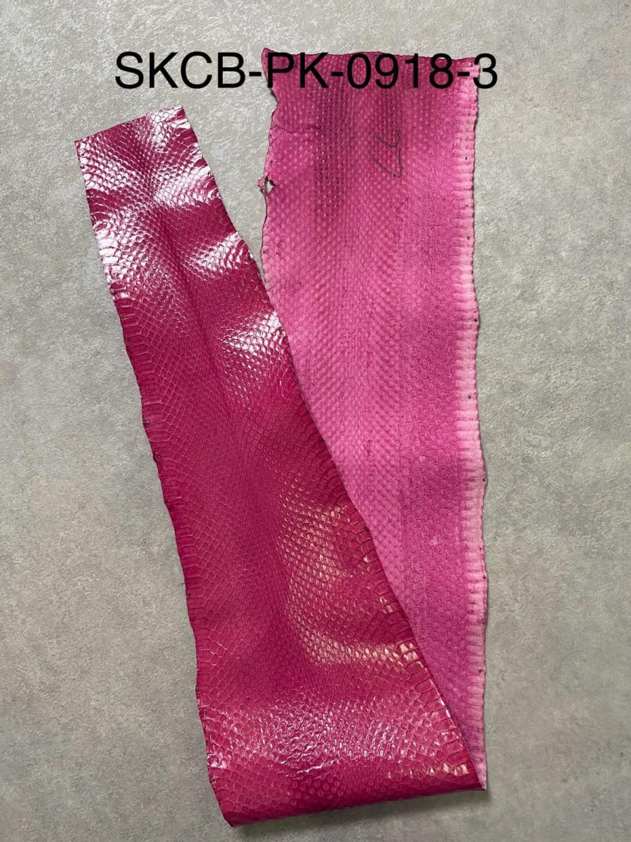 画像4: コブラ　ピンク　蛇革　ヘビ革　スネーク (4)