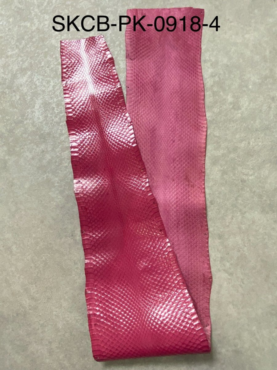 画像5: コブラ　ピンク　蛇革　ヘビ革　スネーク (5)