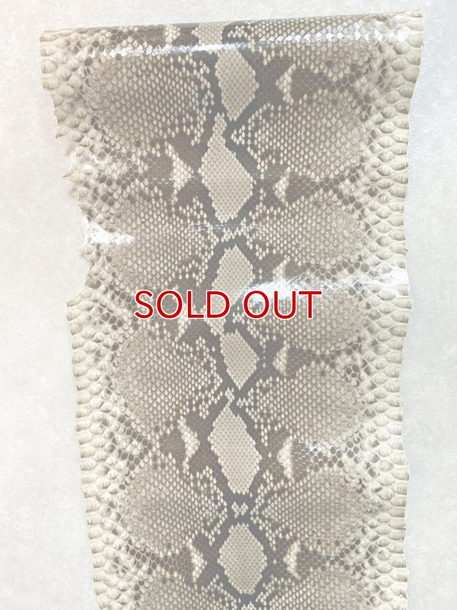 画像4: ダイヤモンドパイソン　ヘビ革　ナチュラル  F/C　376cm　蛇革　エキゾチックレザー (4)