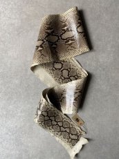 画像1: ダイヤモンドパイソン　ヘビ革　ナチュラル  F/C　314cm　蛇革 (1)
