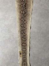 画像4: ダイヤモンドパイソン　ヘビ革　ナチュラル  F/C　314cm　蛇革 (4)