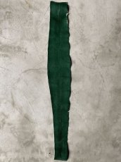 画像2: コブラ革　グリーン　110cm　ヘビ革　蛇革　スネーク (2)