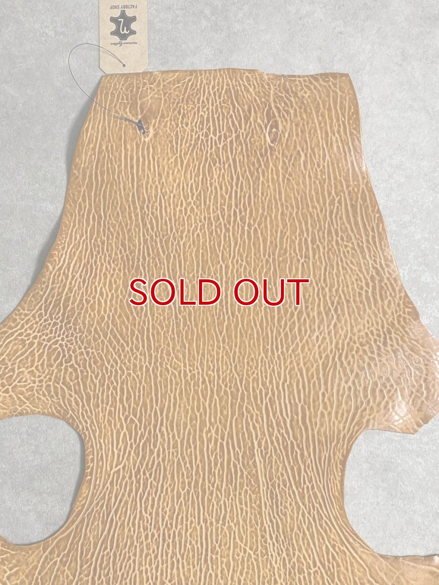 画像3: ケープシール　キャメル　オットセイ革　シールスキン　エキゾチックレザー (3)