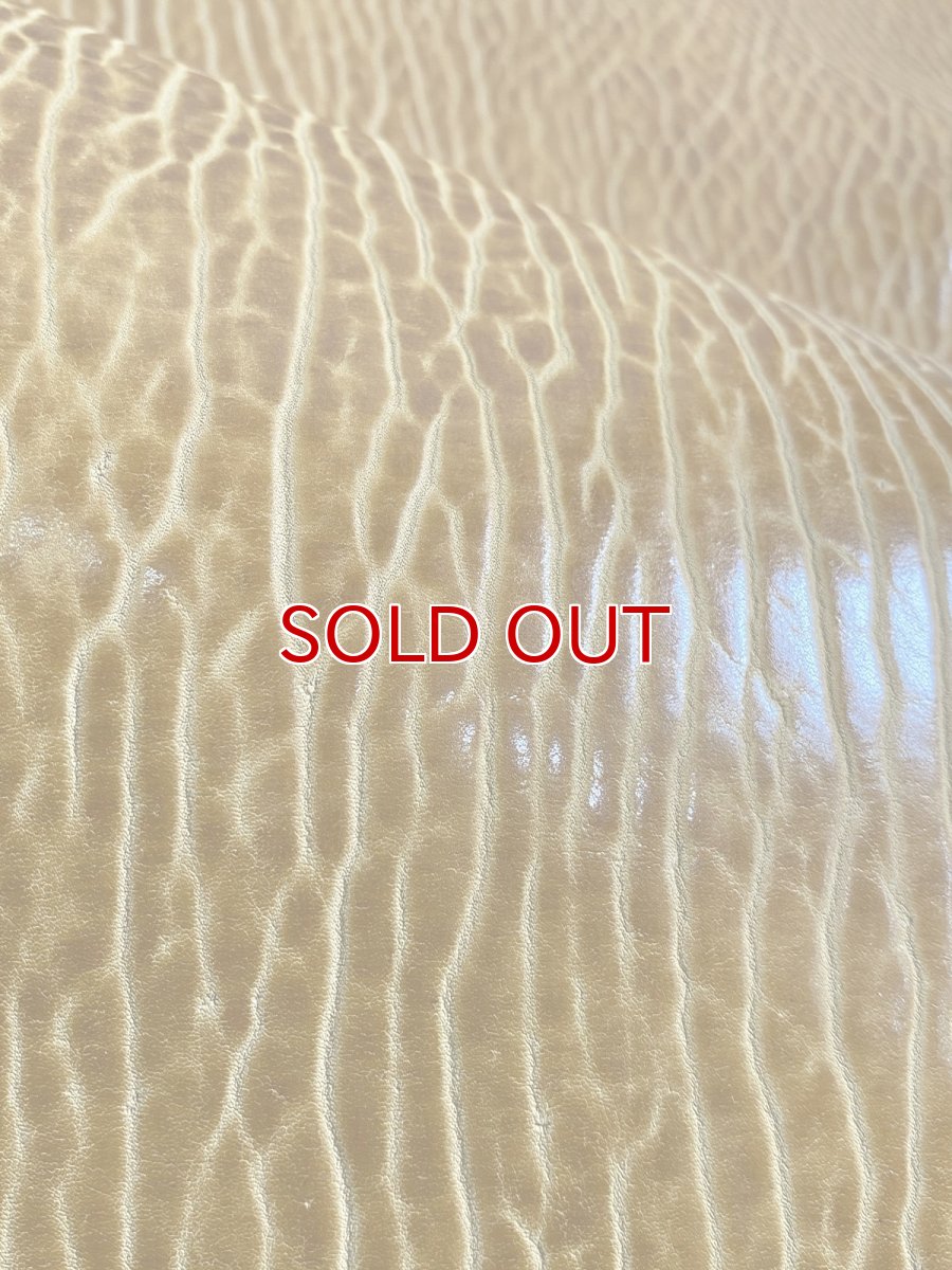 画像7: ケープシール　キャメル　オットセイ革　シールスキン　エキゾチックレザー (7)