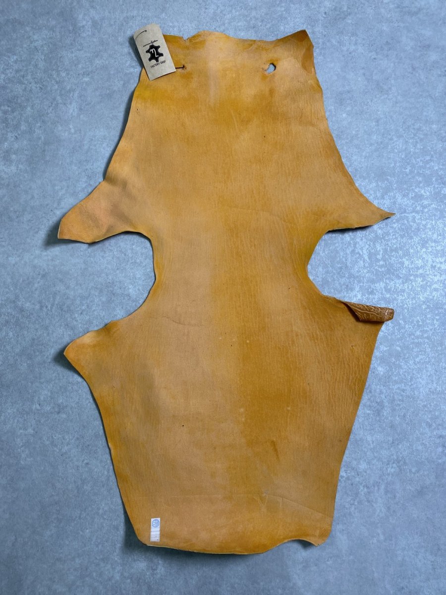 画像8: ケープシール　キャメル　オットセイ革　シールスキン　エキゾチックレザー (8)