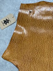 画像2: ケープシール　キャメル　オットセイ革　シールスキン　エキゾチックレザー (2)