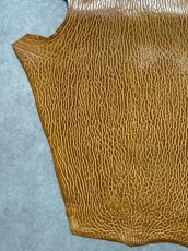 画像4: ケープシール　キャメル　オットセイ革　シールスキン　エキゾチックレザー (4)