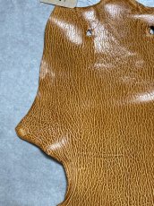 画像2: ケープシール　キャメル　オットセイ革　シールスキン　エキゾチックレザー (2)