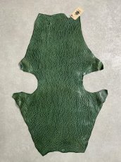 画像1: ケープシール　グリーン　オットセイ革 (1)