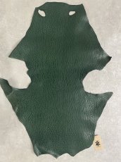 画像1: ケープシール　グリーン　オットセイ革 (1)