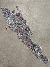 画像2: シャーク　白×黒　サメ革　鮫革　シャークスキン　 (2)