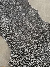 画像5: シャーク　白×黒　サメ革　鮫革　シャークスキン　 (5)