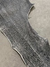 画像6: シャーク　白×黒　サメ革　鮫革　シャークスキン　 (6)