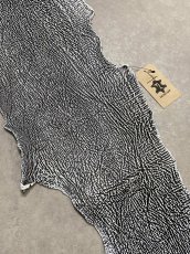 画像4: シャーク　白×黒　サメ革　鮫革　シャークスキン　 (4)