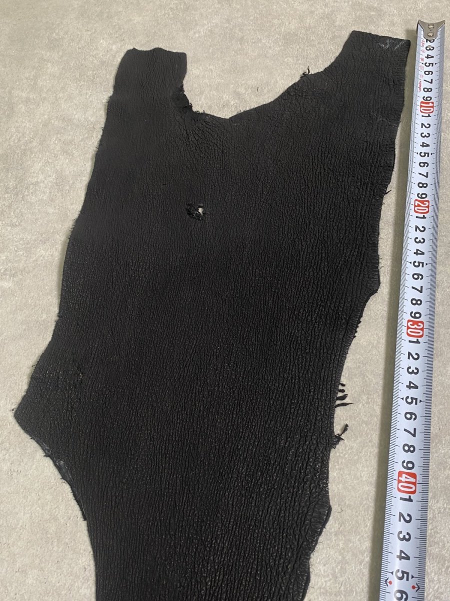 画像4: 【sale¥3500均一】シャーク ブラック サメ革 鮫革 シャークスキン (4)