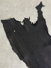 画像2: シャーク　ブラック　鮫革　シャークスキン (2)