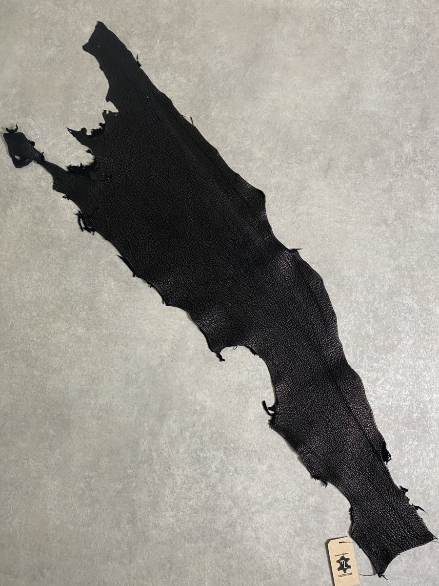 画像1: シャーク　ブラック　鮫革　シャークスキン (1)