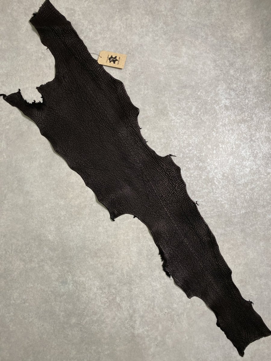 画像1: シャーク　ブラック　鮫革　シャークスキン (1)