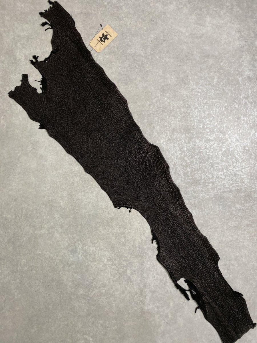 画像1: シャーク　ブラック　鮫革　シャークスキン (1)