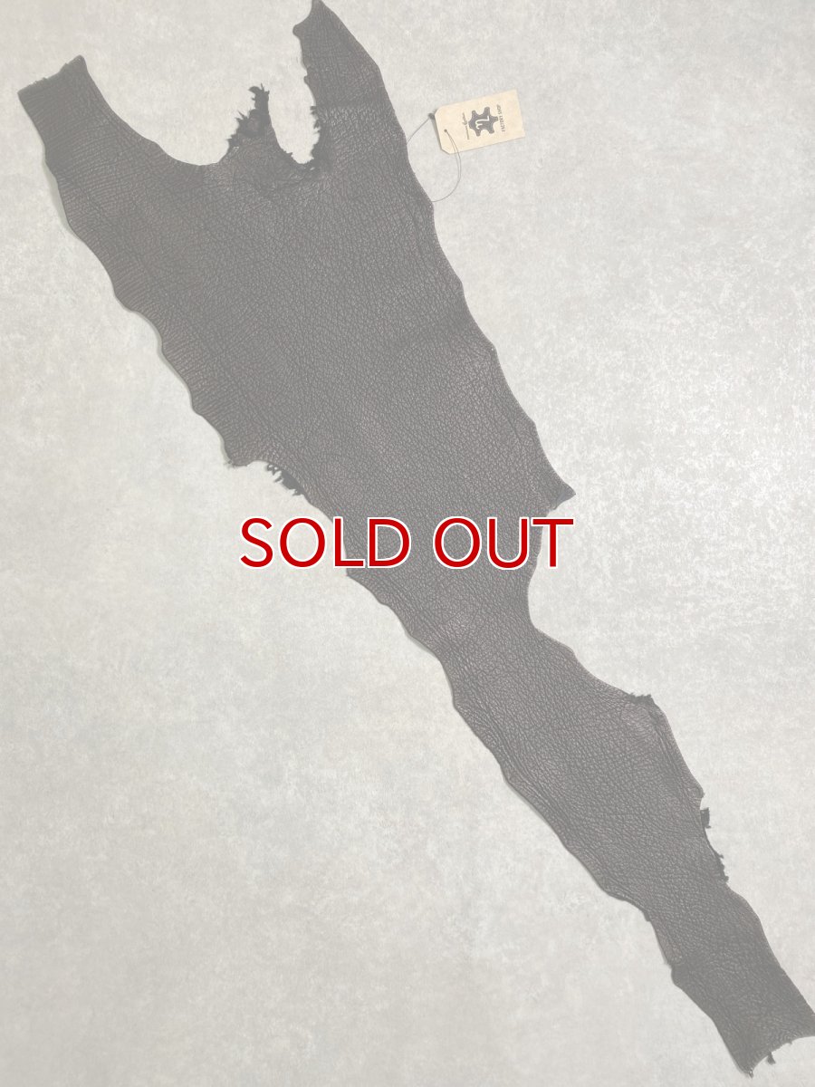 画像1: シャーク　ブラック　鮫革　シャークスキン (1)