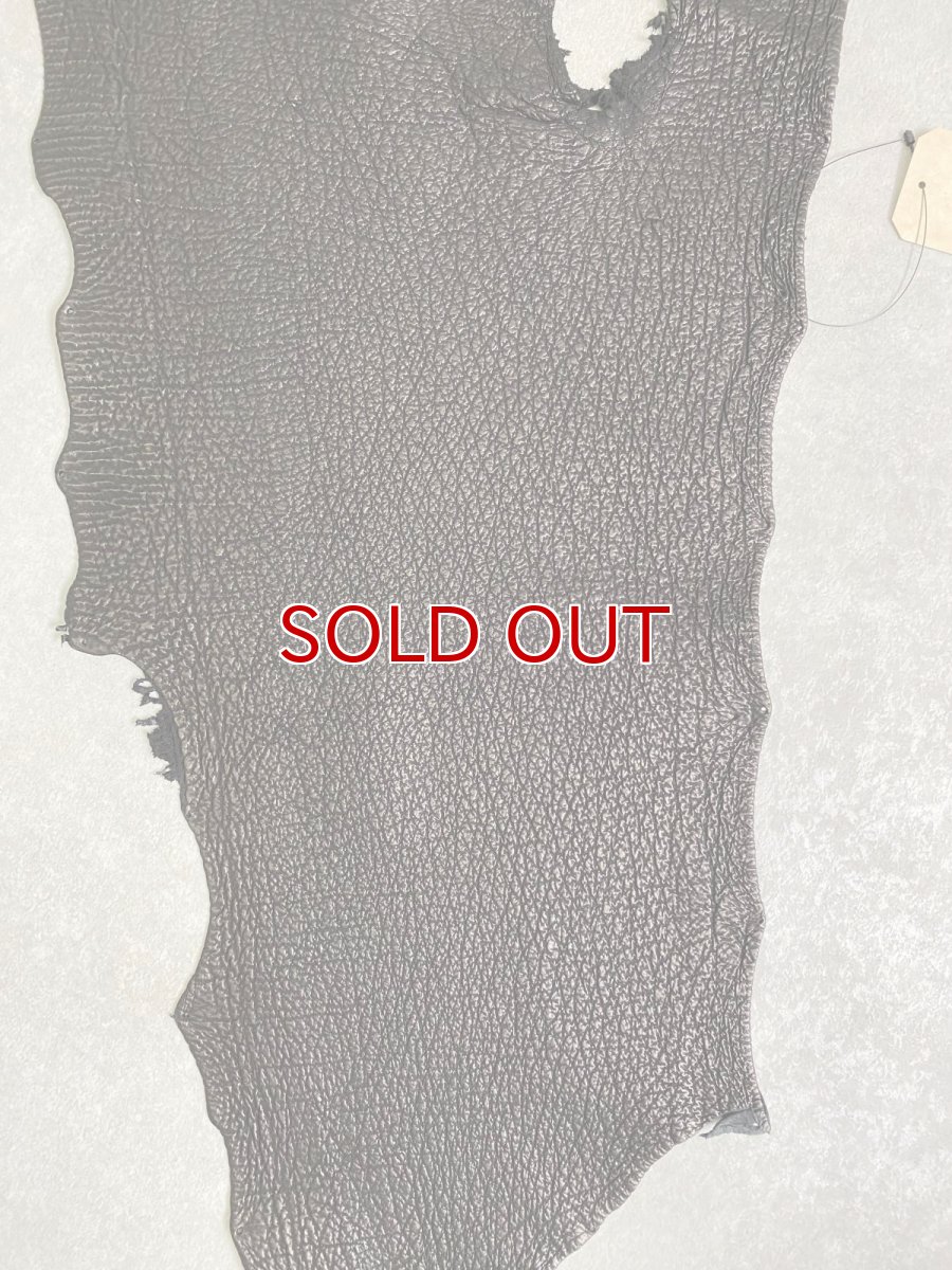 画像2: シャーク　ブラック　鮫革　シャークスキン (2)