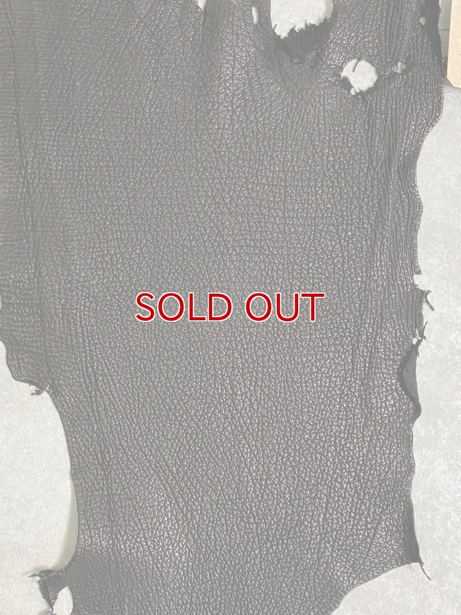 画像2: シャーク　ブラック　鮫革　シャークスキン (2)