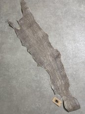 画像1: シャーク　バニラ×茶　サメ革　鮫革　シャークスキン　 (1)