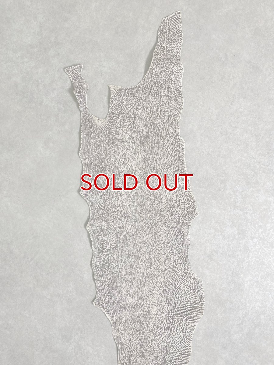 画像4: シャーク　バニラ×茶　サメ革　鮫革　シャークスキン　 (4)