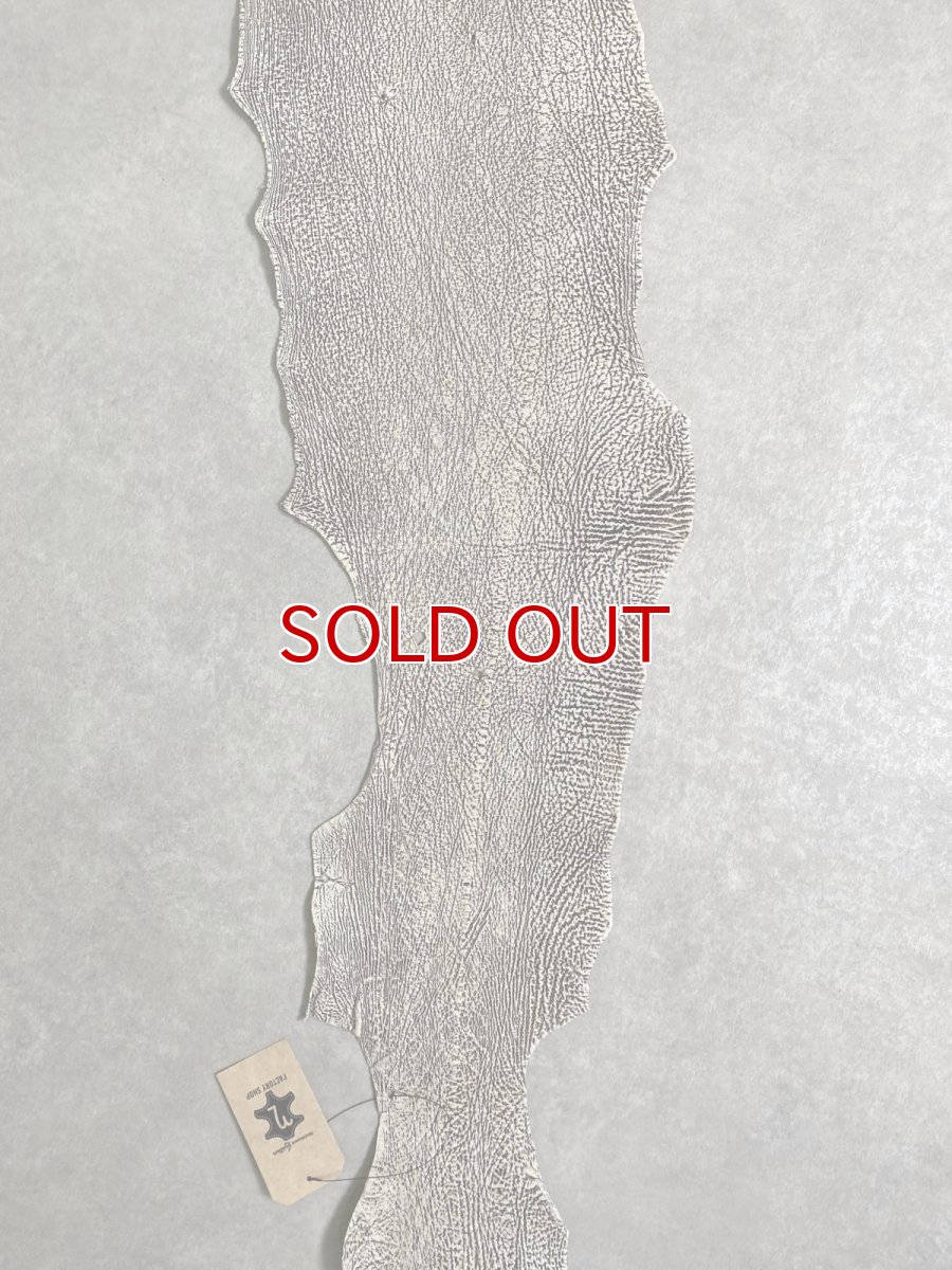 画像5: シャーク　バニラ×茶　サメ革　鮫革　シャークスキン　 (5)