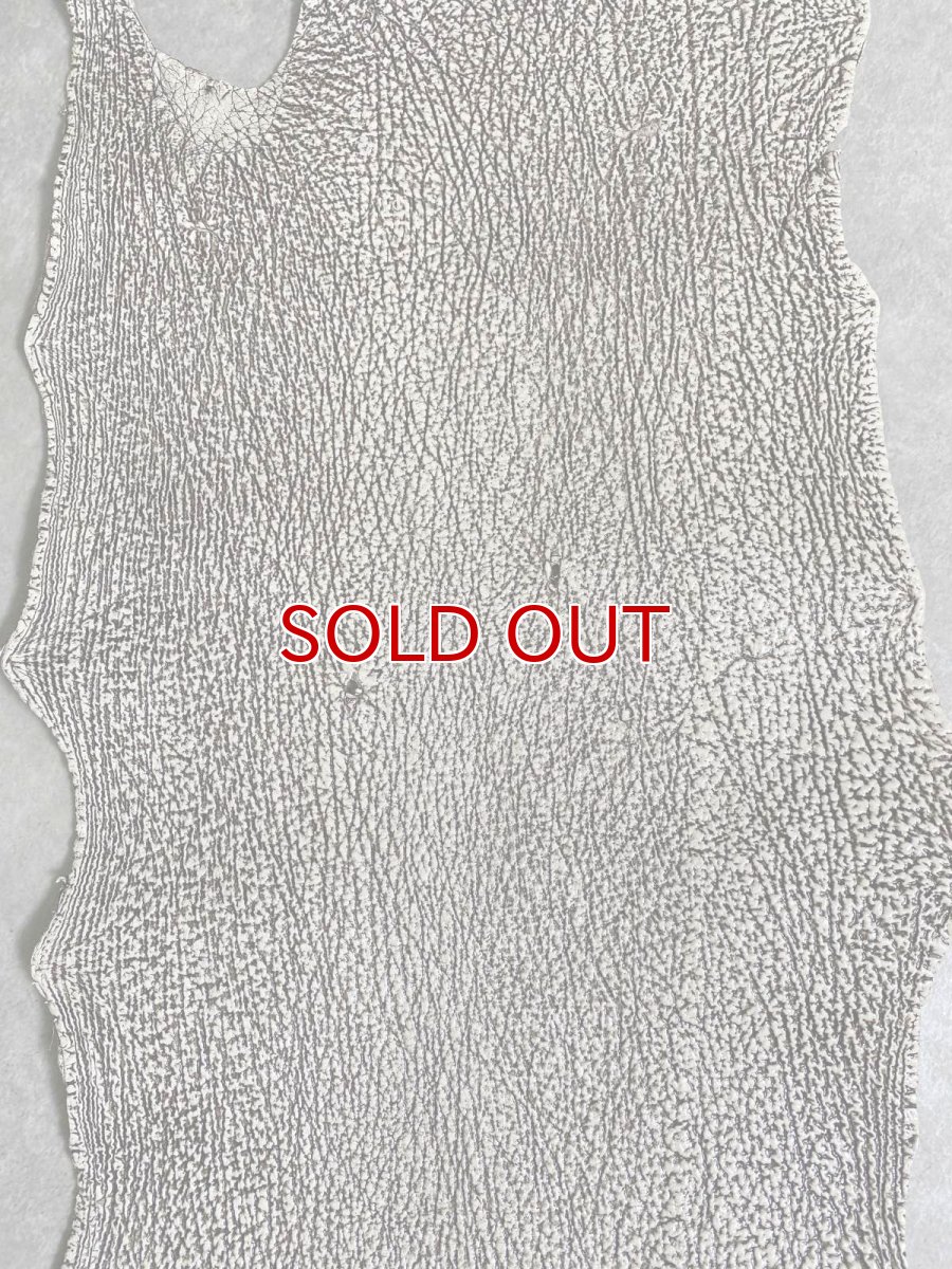 画像3: シャーク　バニラ×茶　サメ革　鮫革　シャークスキン　 (3)