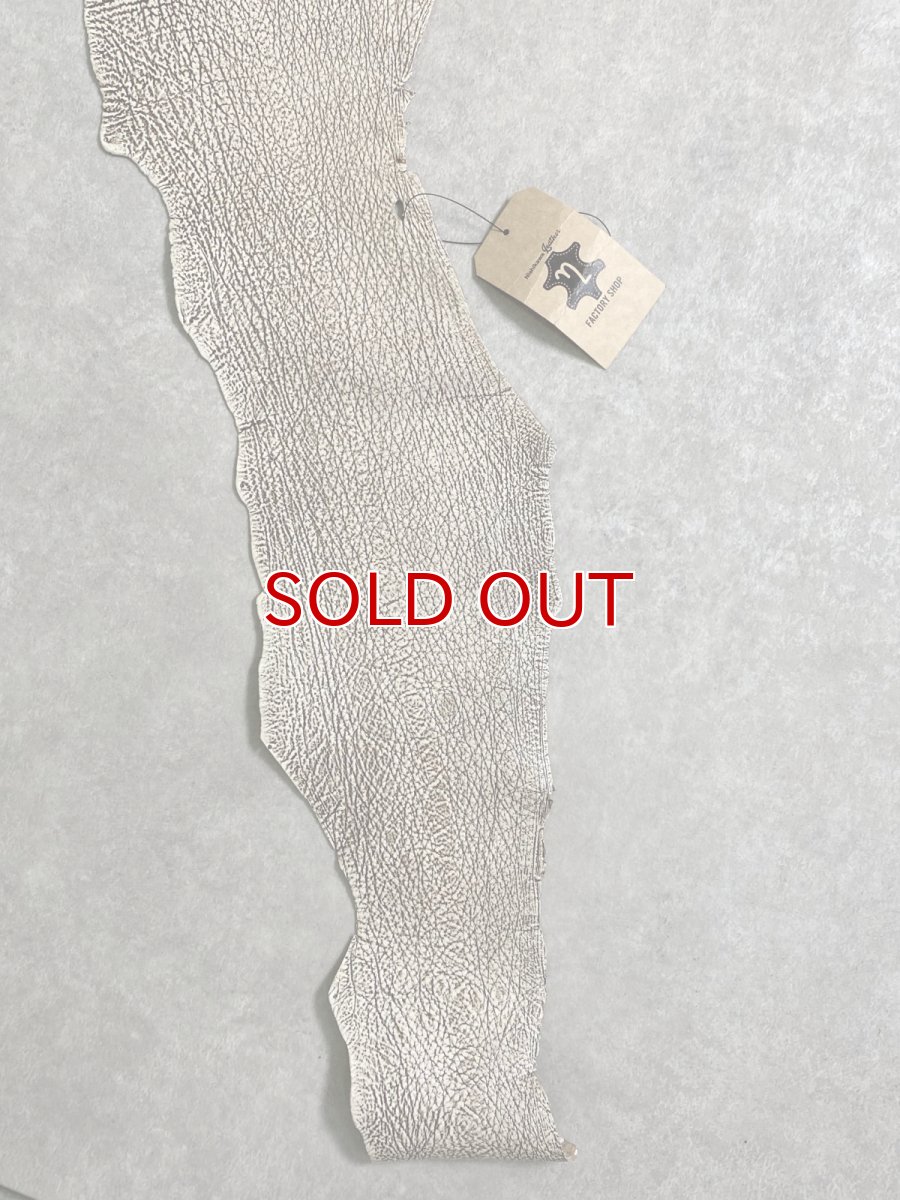 画像5: シャーク　バニラ×茶　サメ革　鮫革　シャークスキン　 (5)