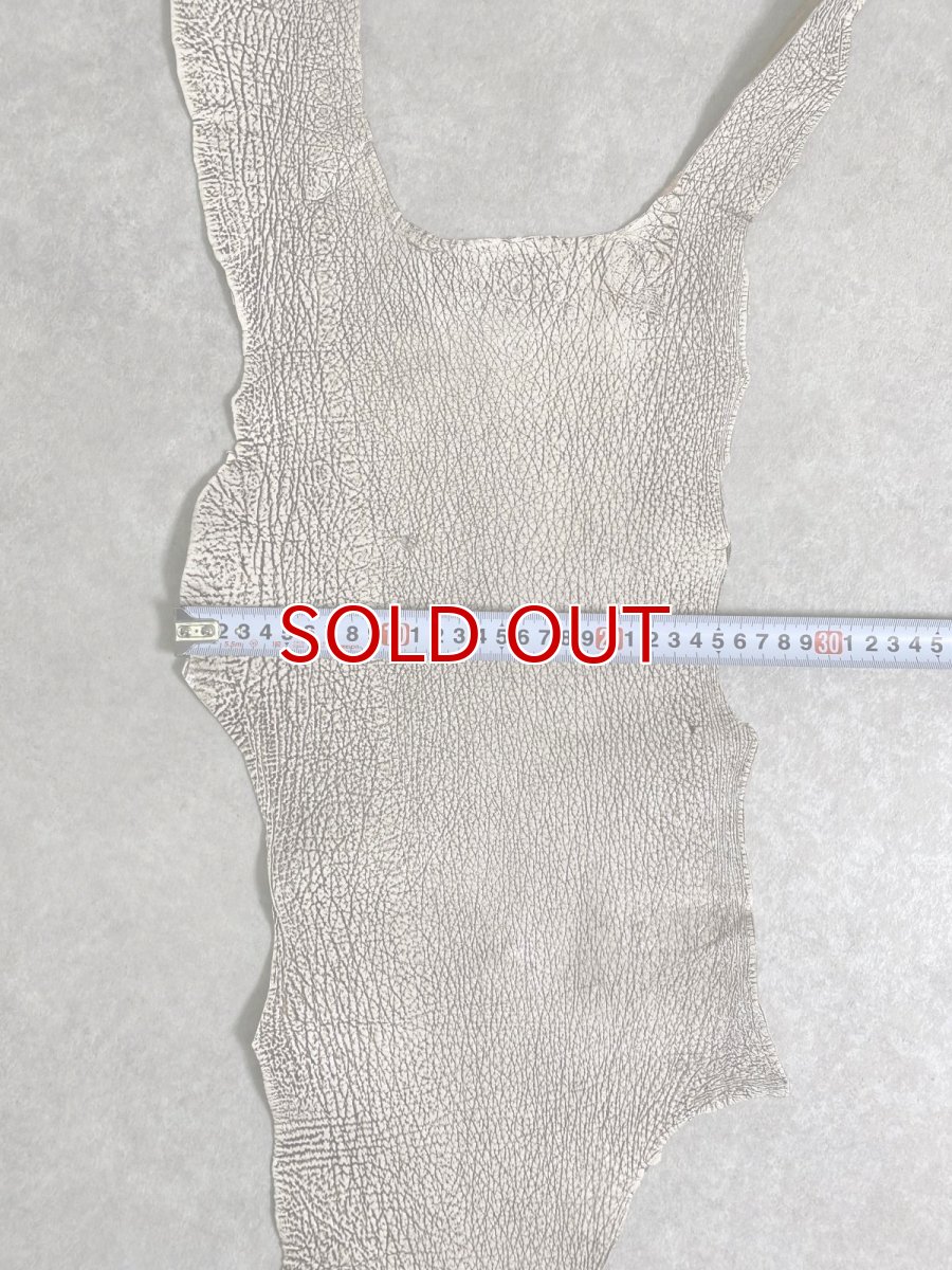 画像8: シャーク　バニラ×茶　サメ革　鮫革　シャークスキン　 (8)