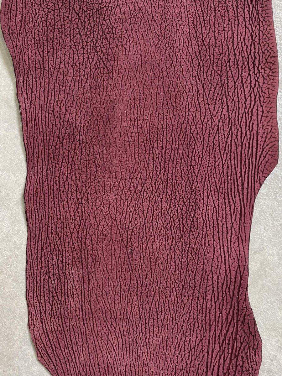 画像4: シャーク　ヌバック　ボルドー　鮫革　シャークスキン (4)