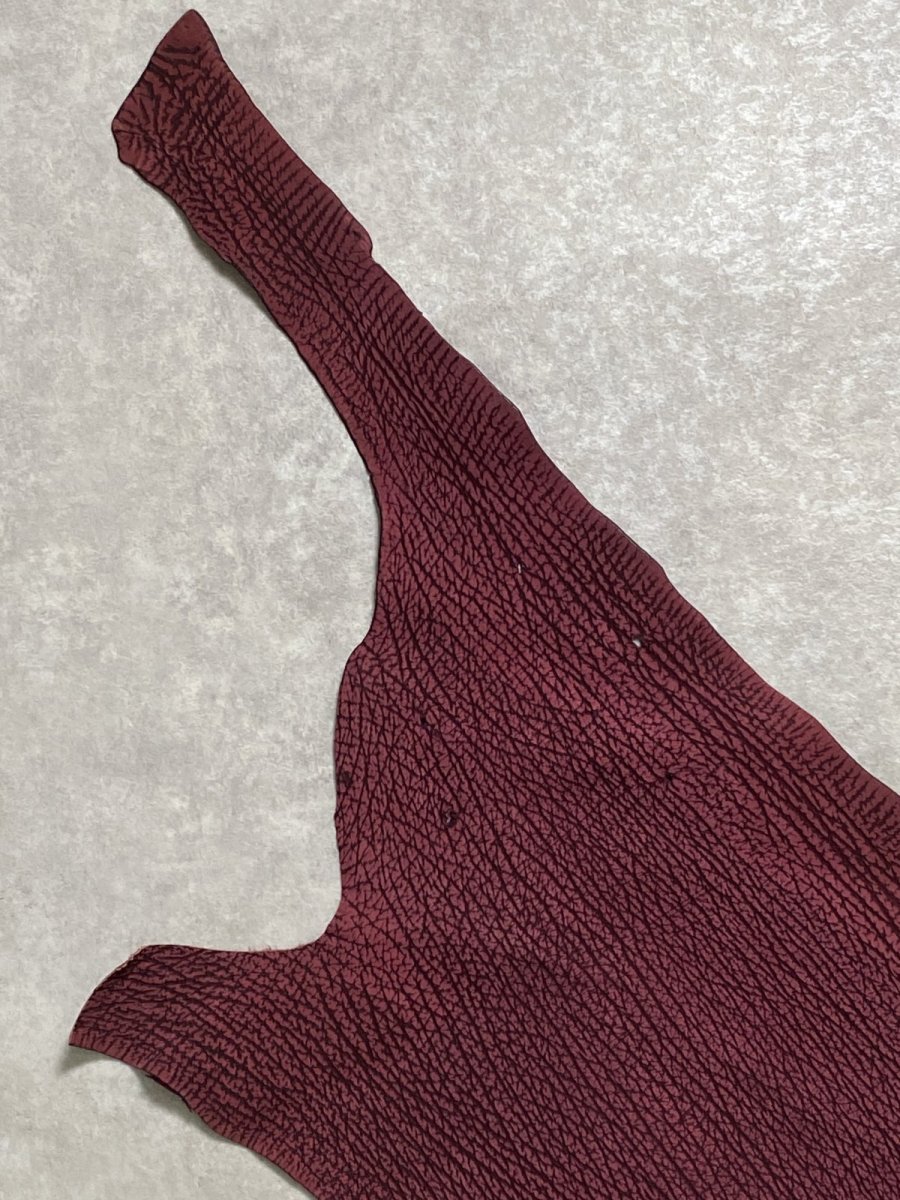 画像2: シャーク　ヌバック　ボルドー　鮫革　シャークスキン (2)